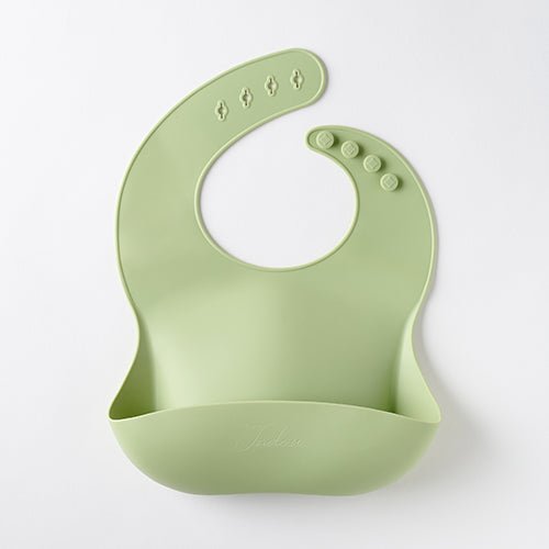 Bavoir Silicone Olive