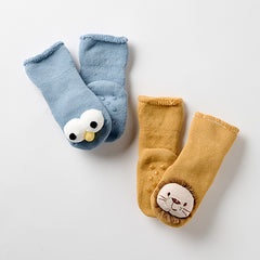 Fluffy 3D non-slip socks - Axel ( Pack of 2 pairs )