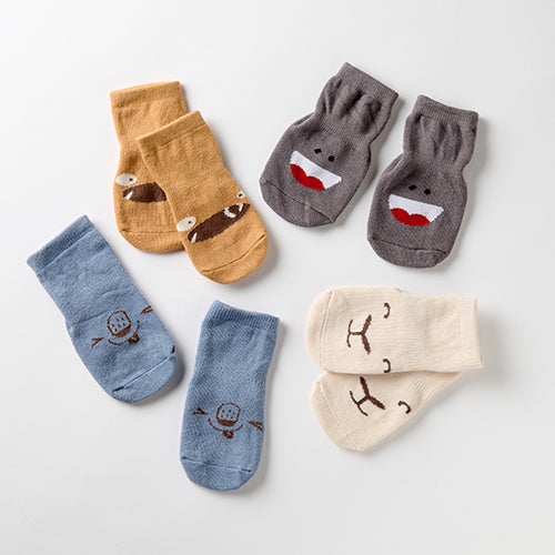 Chaussettes antidérapantes à motifs pour bébé - Joy (Lot de 2 paires) –  Jadou