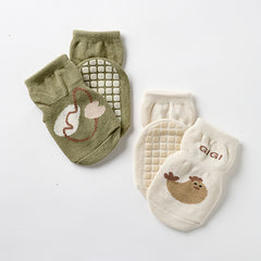 Non-slip patterned baby socks - Gigi ( Pack of 2 pairs )
